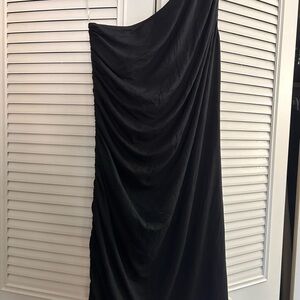 Black off the shoulder dress